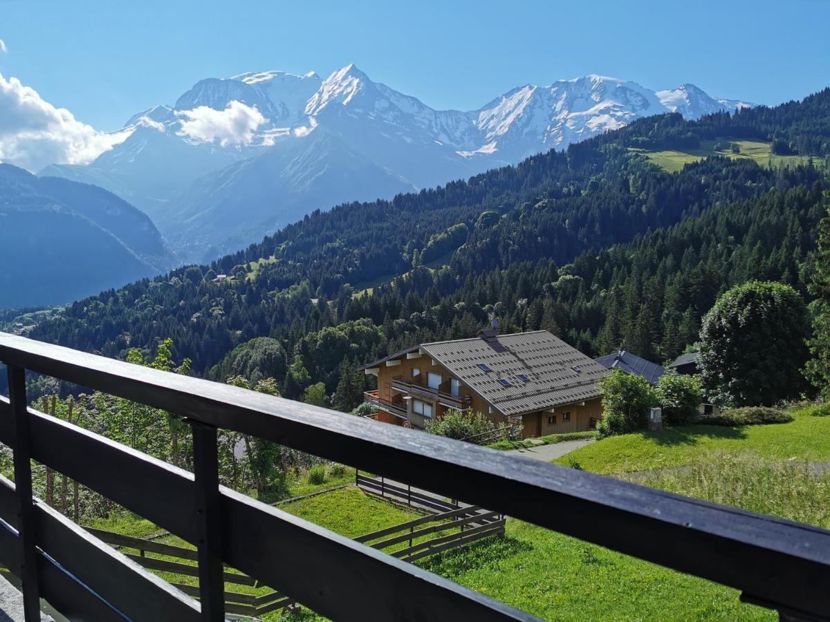圣热尔韦莱班Duo Des Alpages Vue Exceptionnelle Sur Le Mont Blc公寓 外观 照片